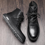 Winter Authentic Leather Lace Up Casual Trend All Season Boot