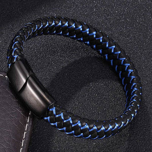 Mixed Pure Leather Men Gorgeous Bracelet