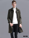 Tailored For Fine Quality Men Polyester Long Overcoat