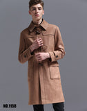 Tailored For Fine Quality Men Polyester Long Overcoat