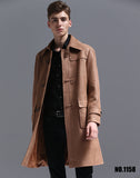 Tailored For Fine Quality Men Polyester Long Overcoat