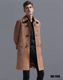 Tailored For Fine Quality Men Polyester Long Overcoat