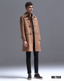 Tailored For Fine Quality Men Polyester Long Overcoat