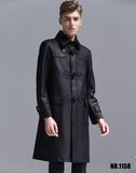 Tailored For Fine Quality Men Polyester Long Overcoat