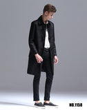 Tailored For Fine Quality Men Polyester Long Overcoat