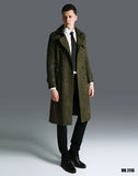 Double breasted Men Long Trench Coat The Cold Breaker