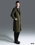 Double breasted Men Long Trench Coat The Cold Breaker