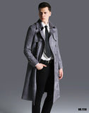 Double breasted Men Long Trench Coat The Cold Breaker