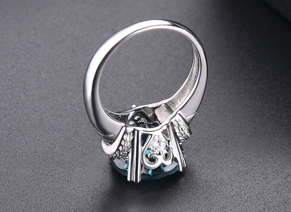 Classic Design Wedding Ring With 925 Gemstone Silver