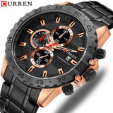 Stainless Still Mens Waterproof Sports Watch By CURREN