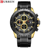 Stainless Still Mens Waterproof Sports Watch By CURREN