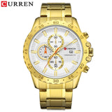 Stainless Still Mens Waterproof Sports Watch By CURREN