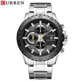 Stainless Still Mens Waterproof Sports Watch By CURREN