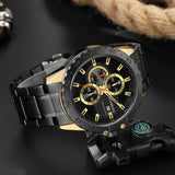 Stainless Still Mens Waterproof Sports Watch By CURREN