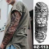 Large Arm Sleeve Tattoo Angel Wings Pigeon Jesus Waterproof Temporary Tattoo Sticker Holy Holiness Men Full Skull Totem Tattoo