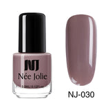 Nail Polish Fast Dry Nail Art Polish Varnish Gray  Coffee Series Glitter DIY Nails Lacquer  3.5ml