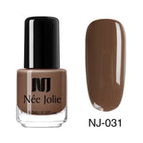 Nail Polish Fast Dry Nail Art Polish Varnish Gray  Coffee Series Glitter DIY Nails Lacquer  3.5ml