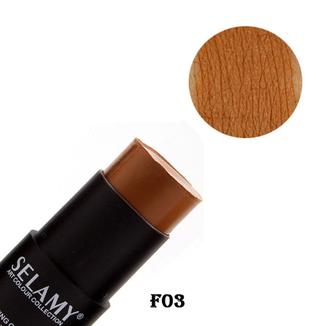 1pcs Foundation Makeup Full Cover Contour Face Concealer Base Primer Moisturizer Hide Blemish Brand Bronzer Concealer Stick
