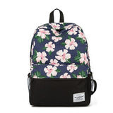 Teenager Girls and Boys Classic Floral Design  Printed Backpack For School & Travel