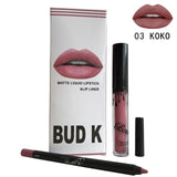 Waterproof Long Lasting Lips Liner And Liquid Matte Lipstick