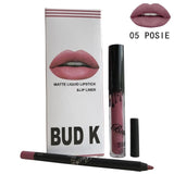 Waterproof Long Lasting Lips Liner And Liquid Matte Lipstick