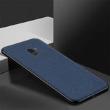 Ultra-thin Breathable Cloth Phone Case Luxury Soft Silicone Shockproof Case For Samsung Galaxy S8 S9 S10 Plus Note 8 9 Coque