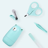 Baby Nail Scissors Gorgeous Trimmer Sets Safety Care Nail Cutter Nail Scissors Nails Suit Newborn Baby Care Cleaning Toils