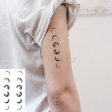 Waterproof Temporary Tattoo Sticker sun moon planet tatto flash tatoo fake tattoos for kids men women