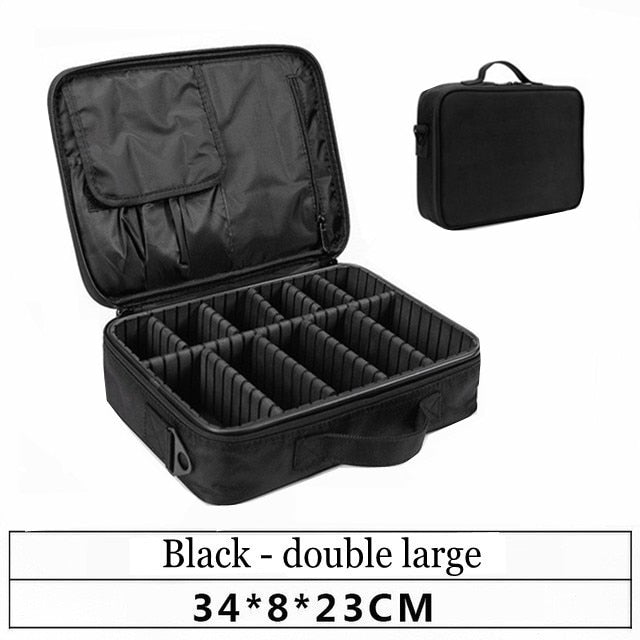 LHLYSGS Brand Cosmetic Case Suitcases Multi storey Large Professional Makeup Bag Women Beauty Storage Organizer Cosmetic Bag