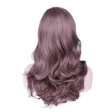 Black Ash Light Brown Blonde Synthetic Wig Body Wave Middle Part Heat Resistant Fiber For Black Women Cosplay Long Wig