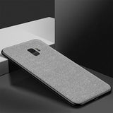 Ultra-thin Breathable Cloth Phone Case Luxury Soft Silicone Shockproof Case For Samsung Galaxy S8 S9 S10 Plus Note 8 9 Coque