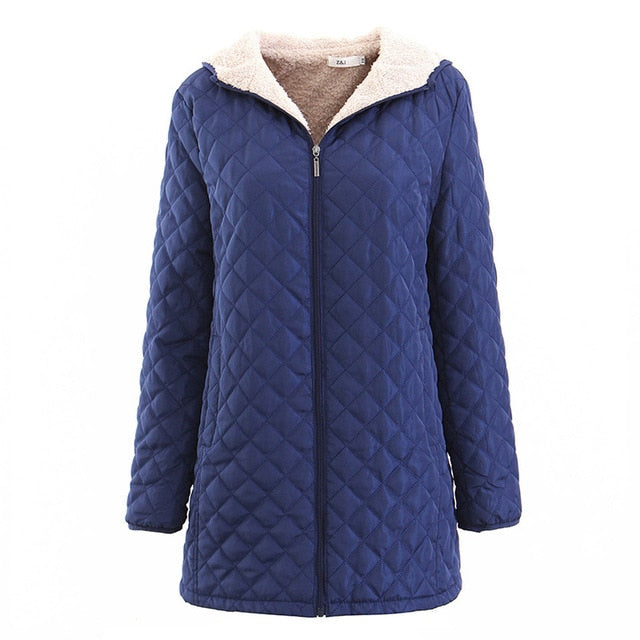 Hooded Autumn To Winter Cashmere Parka Female Coats