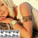 Waterproof Temporary Tattoo Sticker Tribal totem band Fake Tatto Personality Flash Tatoo Waist Arm Foot Tato for Girl Women Men