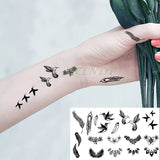 Waterproof Temporary Tattoo Sticker sun moon planet tatto flash tatoo fake tattoos for kids men women