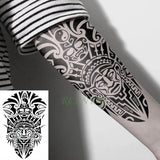 Waterproof Temporary Tattoo Sticker Tribal totem band Fake Tatto Personality Flash Tatoo Waist Arm Foot Tato for Girl Women Men