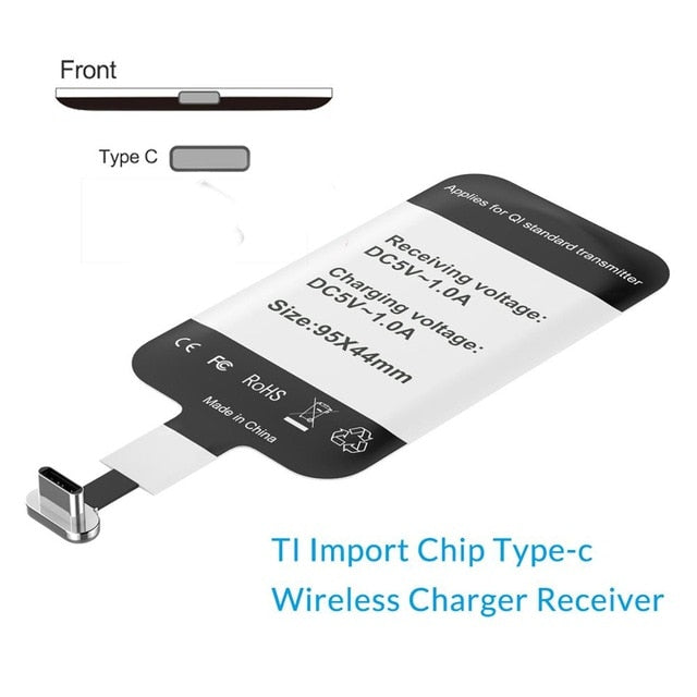 Wireless Charger 5W/7.5W/10W Wireless Charging pad with Charging Receiver for iPhone X/XS Max XR Samsung Huawei Xiaomi