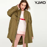 ONLY  Women Loose Fit Trench long Coat jacket 2019|118136506