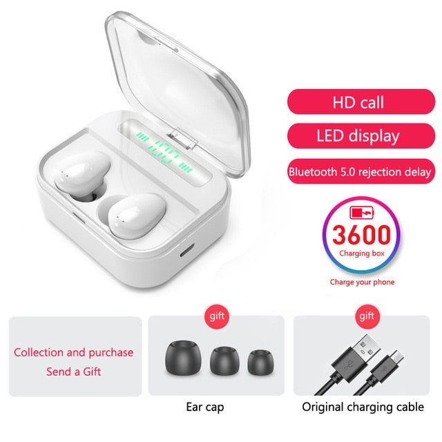 Active Noise Cancelling All In  One HD  Quality Wireless Bluetooth Headphones  In-Ear Earbud For All Devices