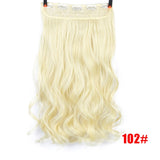 SHANGKE 28''  Long Synthetic Hair Clip In Hair Extension Heat Resistant Hairpiece Natural Wavy Hair Piece