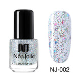 Nail Polish Fast Dry Nail Art Polish Varnish Gray  Coffee Series Glitter DIY Nails Lacquer  3.5ml