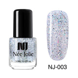 Nail Polish Fast Dry Nail Art Polish Varnish Gray  Coffee Series Glitter DIY Nails Lacquer  3.5ml