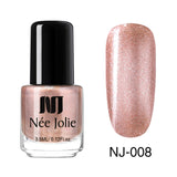 Nail Polish Fast Dry Nail Art Polish Varnish Gray  Coffee Series Glitter DIY Nails Lacquer  3.5ml