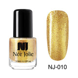 Nail Polish Fast Dry Nail Art Polish Varnish Gray  Coffee Series Glitter DIY Nails Lacquer  3.5ml