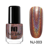 Nail Polish Fast Dry Nail Art Polish Varnish Gray  Coffee Series Glitter DIY Nails Lacquer  3.5ml