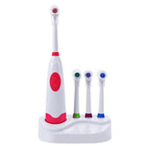 1 Set New Design Battery Operated Electric Toothbrush Waterproof Dental Care Revolving Toothbrush Heads + 3 Nozzles Oral Hygiene